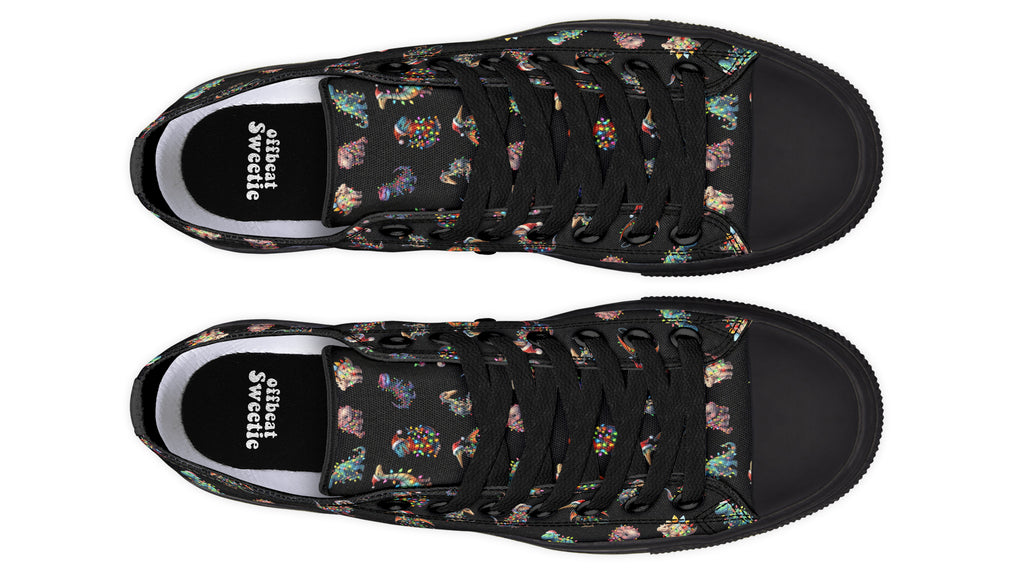 Dinos In Lights Low Tops (Wide)