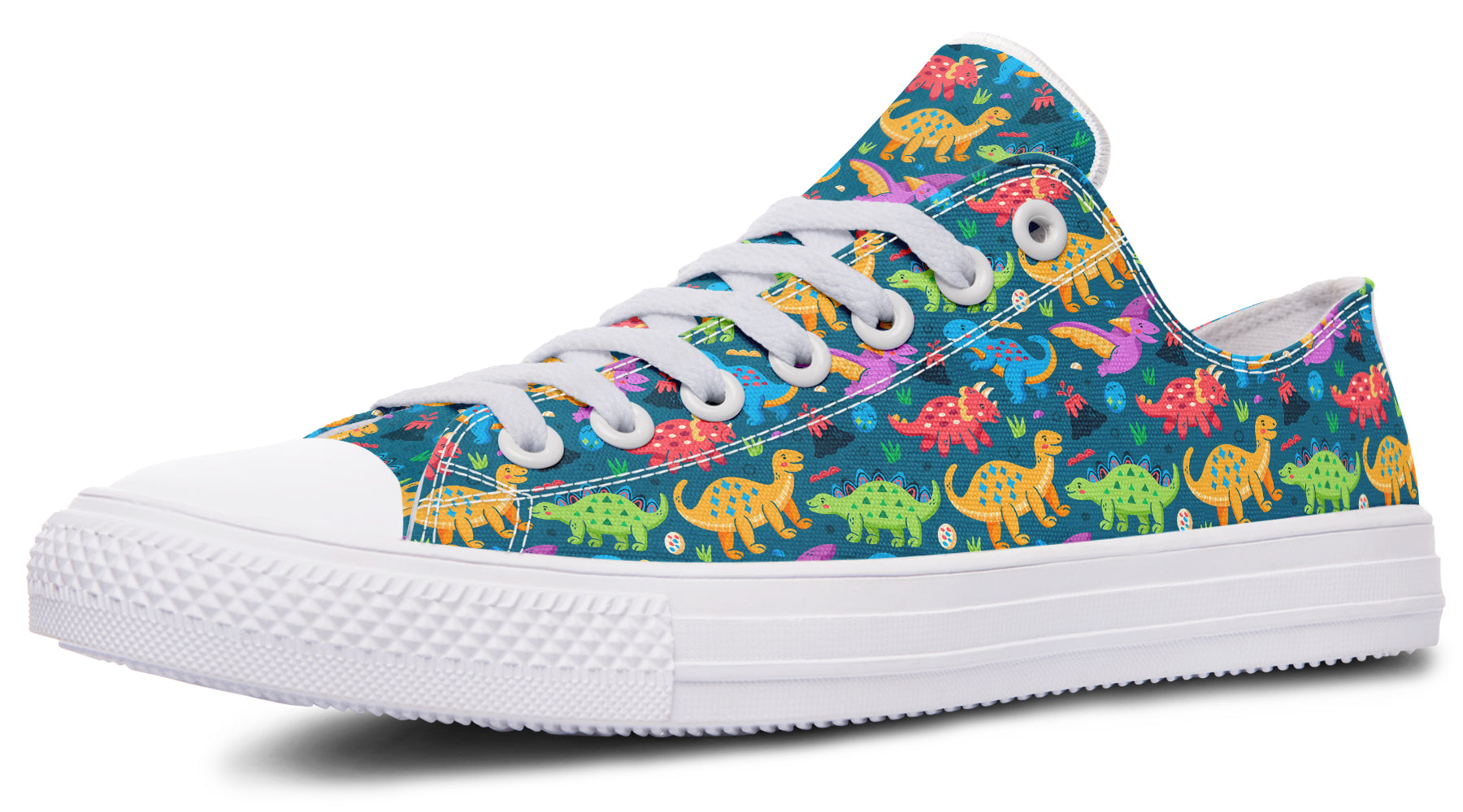 Dinosaur Friends Low Tops - Offbeat Sweetie
