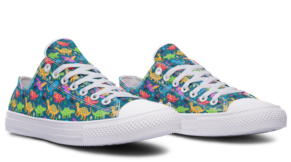 Dinosaur Friends Low Tops - Offbeat Sweetie