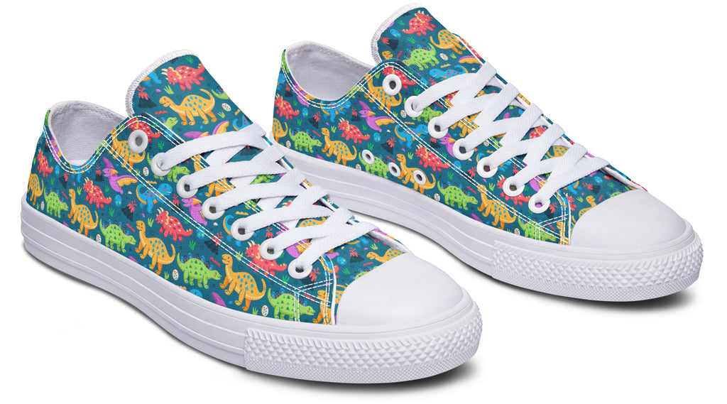 Dinosaur Friends Low Tops - Offbeat Sweetie