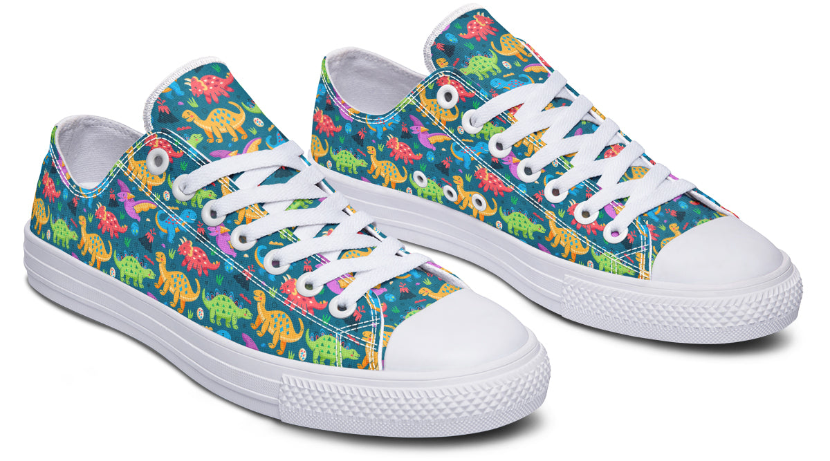 Dinosaur Friends Low Tops - Offbeat Sweetie