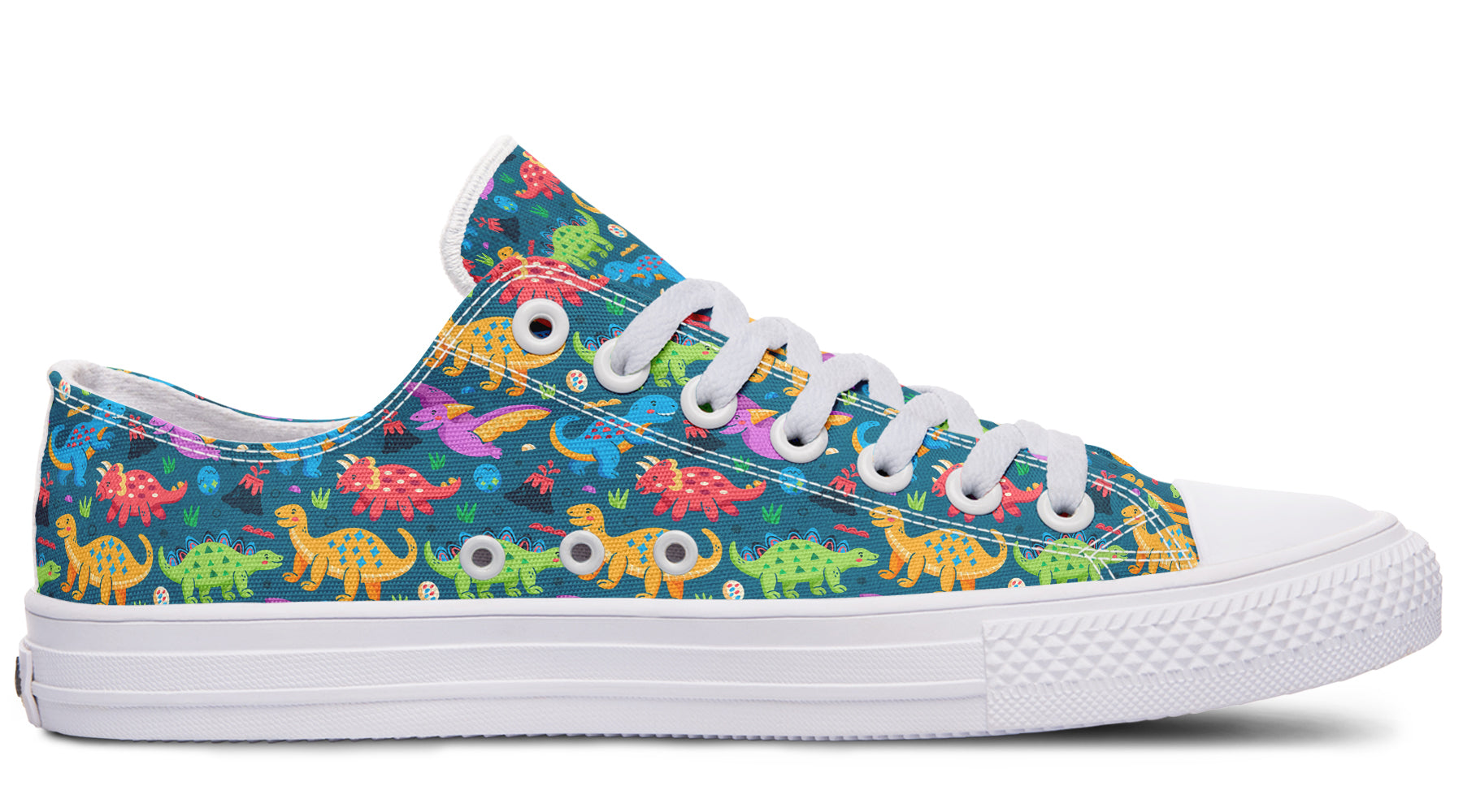 Dinosaur Friends Low Tops - Offbeat Sweetie