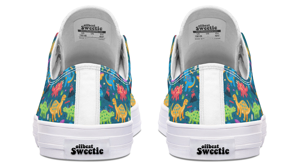 Dinosaur Friends Low Tops - Offbeat Sweetie