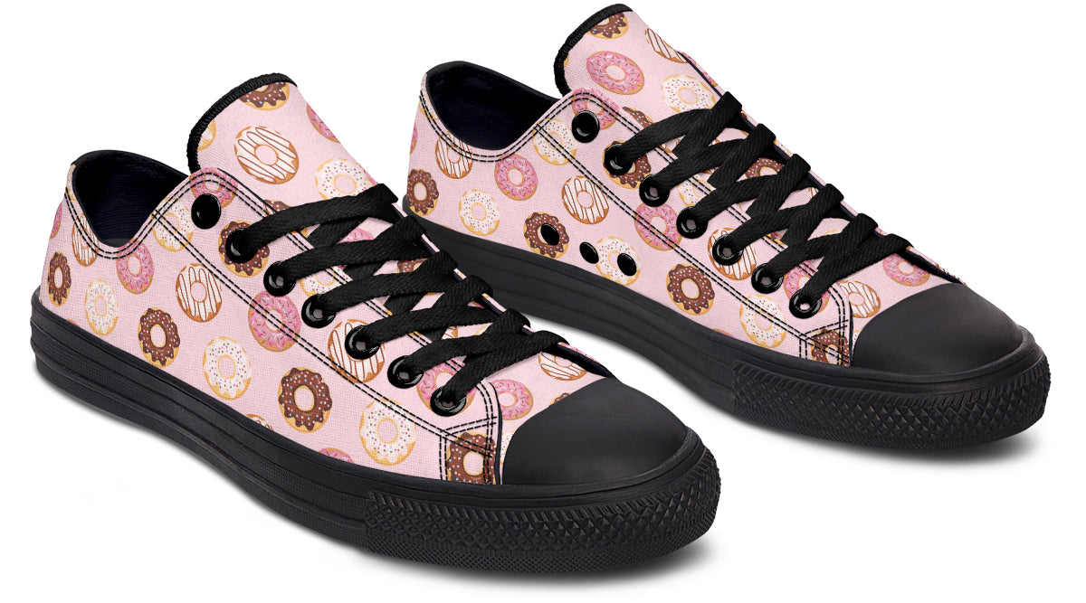 Donut Stop Me Now Low Tops - Offbeat Sweetie