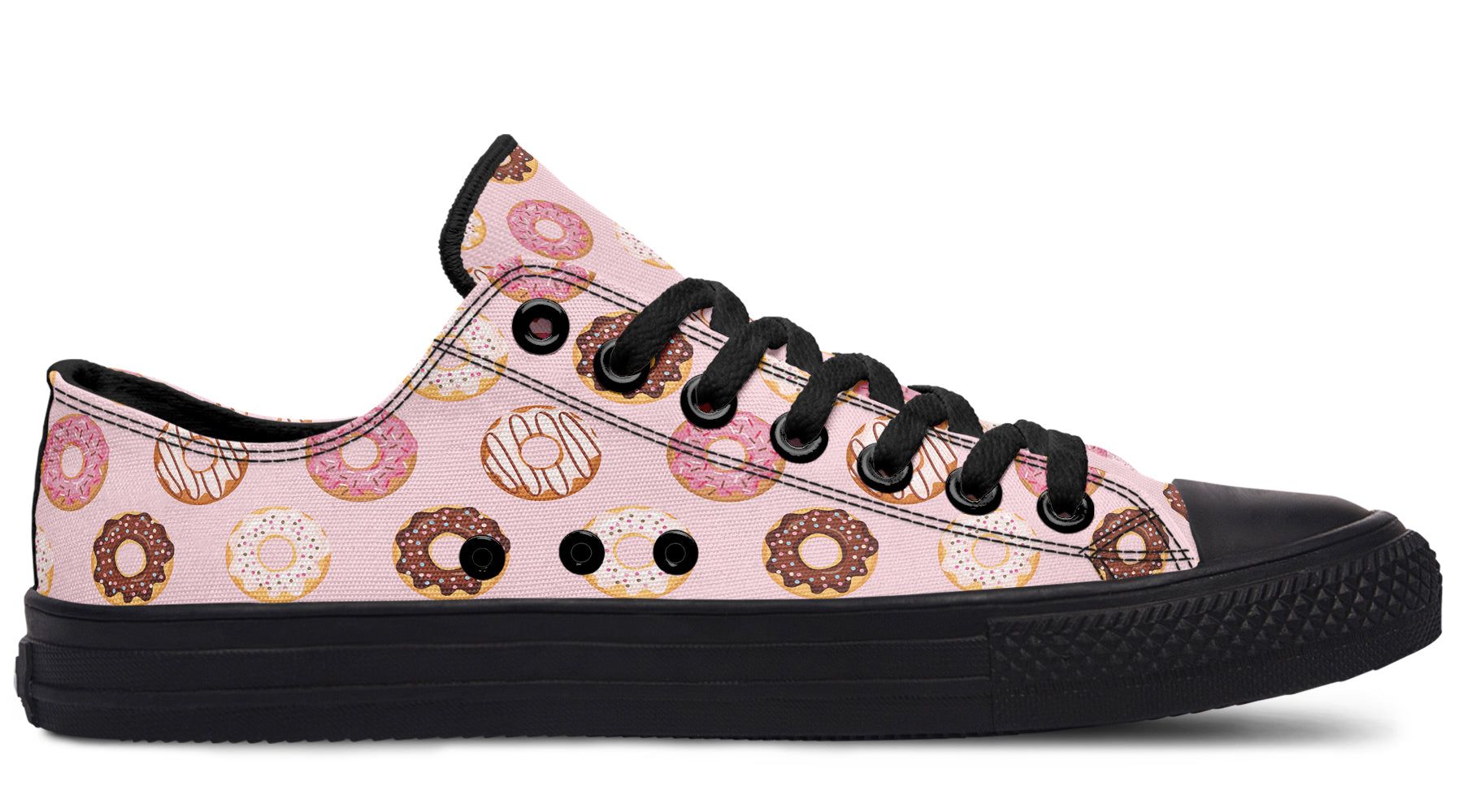 Donut Stop Me Now Low Tops - Offbeat Sweetie