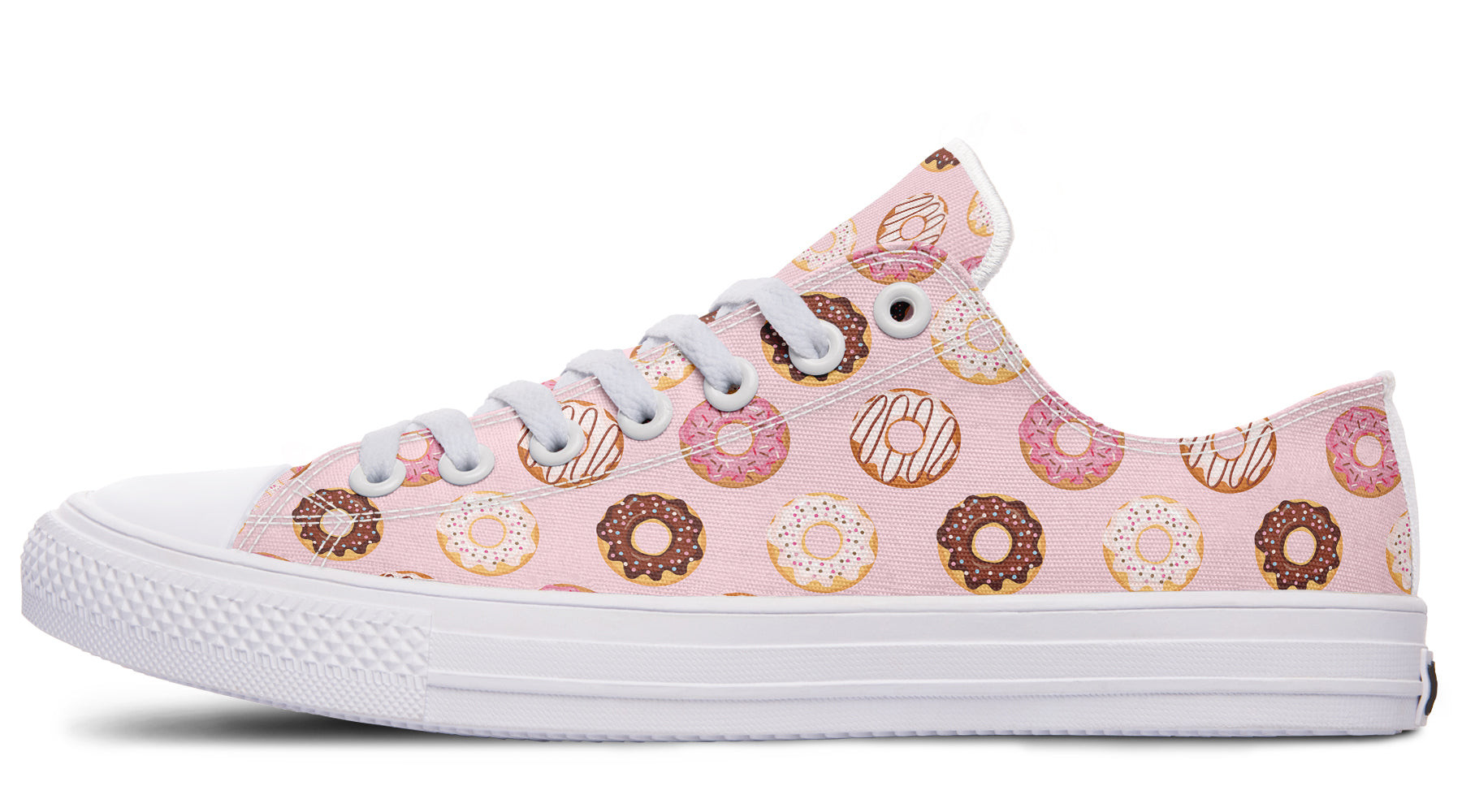 Donut Stop Me Now Low Tops - Offbeat Sweetie