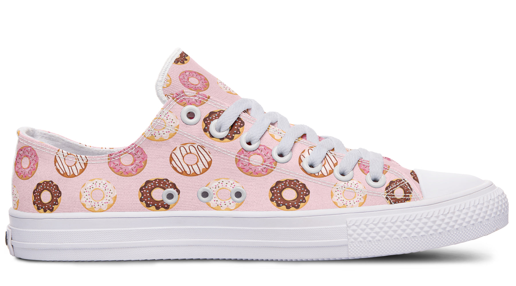 Donut Stop Me Now Low Tops - Offbeat Sweetie