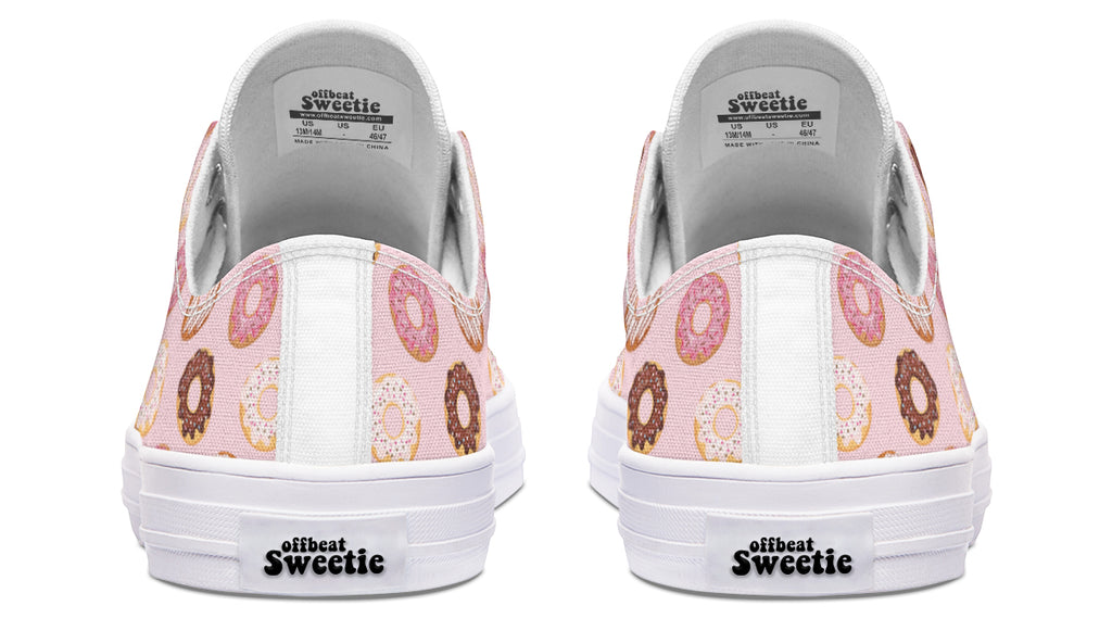 Donut Stop Me Now Low Tops - Offbeat Sweetie