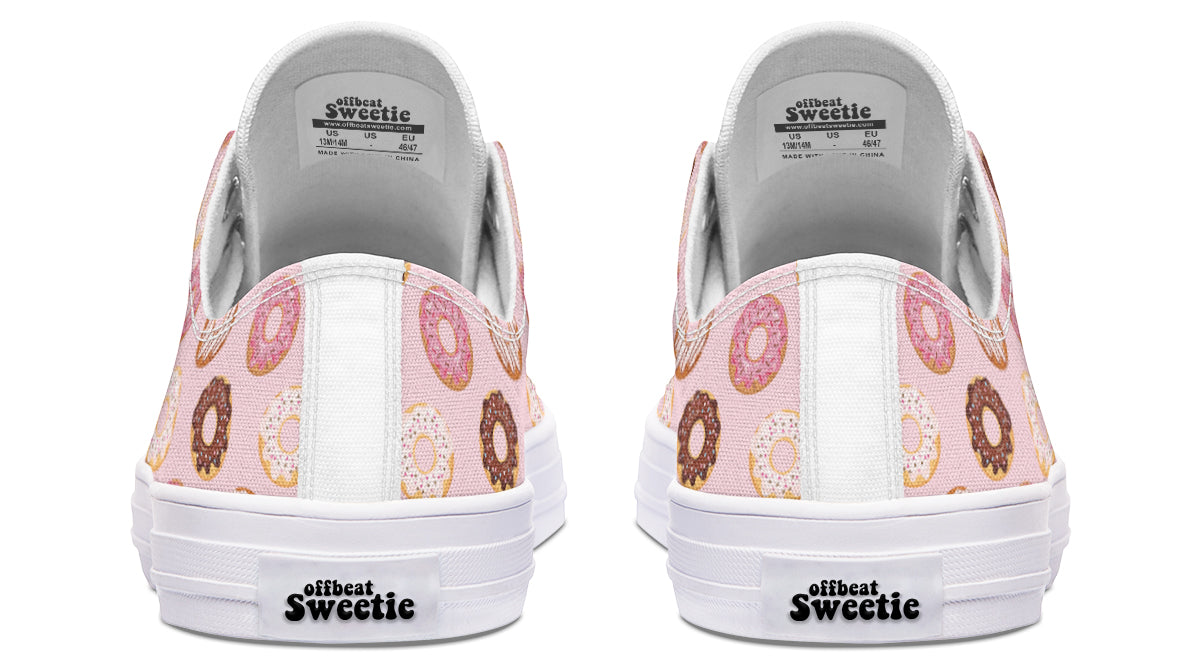 Donut Stop Me Now Low Tops - Offbeat Sweetie