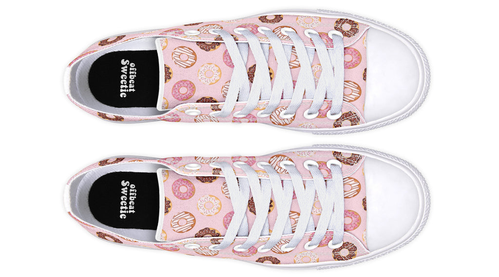 Donut Stop Me Now Low Tops - Offbeat Sweetie