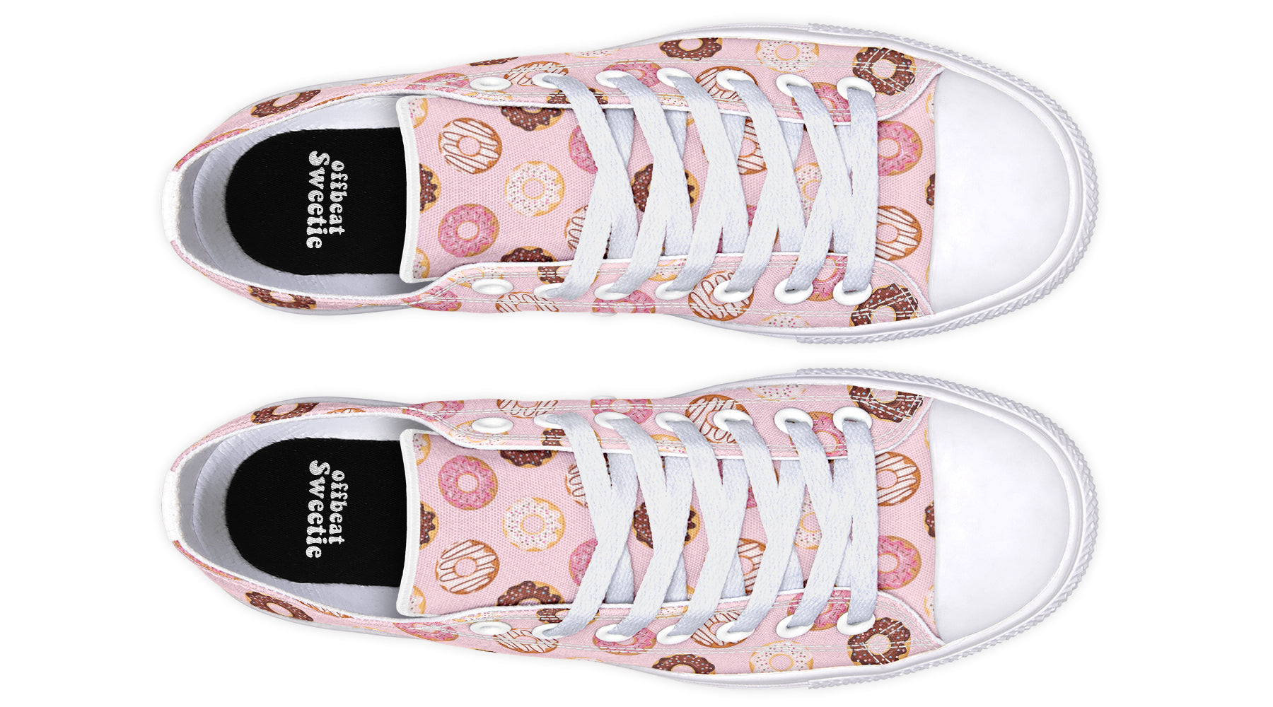 Donut Stop Me Now Low Tops - Offbeat Sweetie