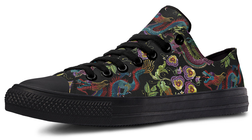 Dragon Noir Low Tops (Wide)