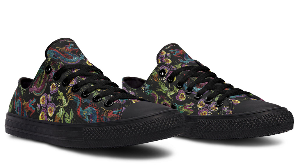 Dragon Noir Low Tops (Wide)