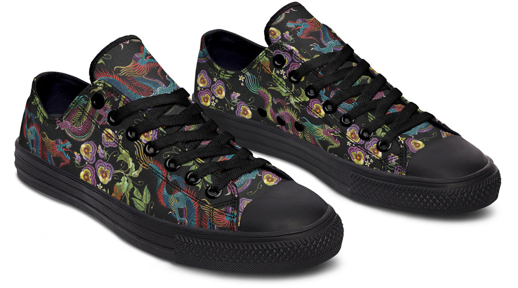 Dragon Noir Low Tops (Wide)