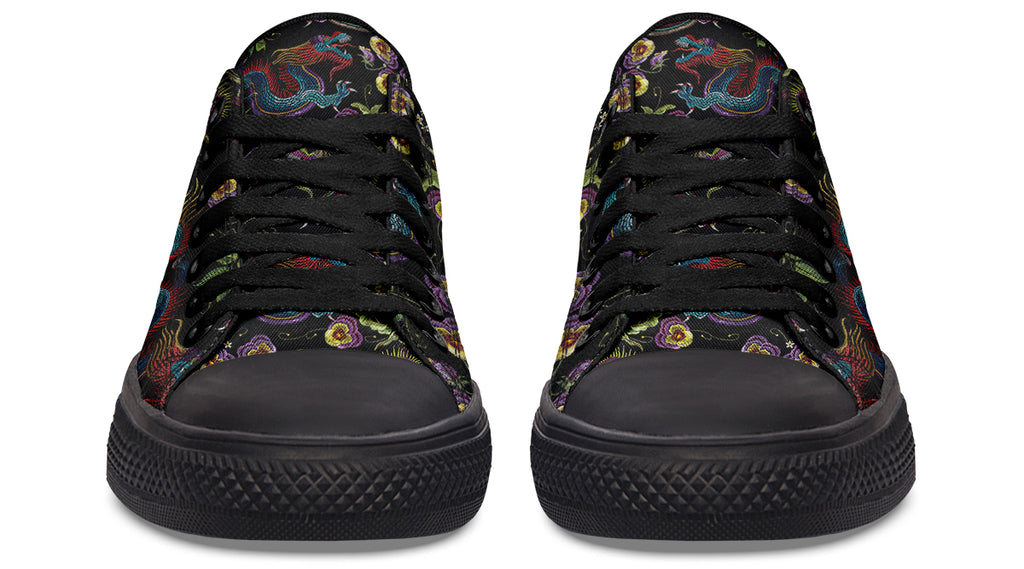 Dragon Noir Low Tops (Wide)