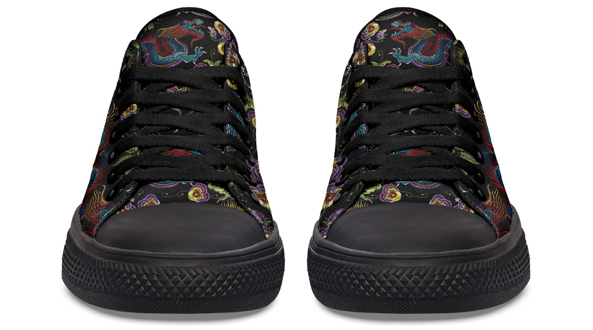 Dragon Noir Low Tops (Wide)