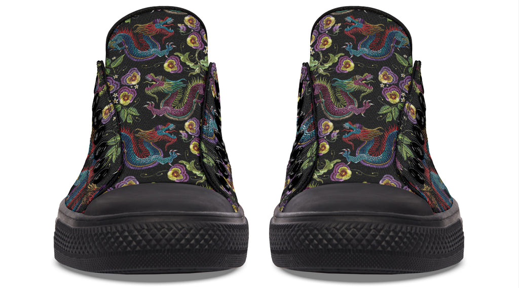 Dragon Noir Low Tops (Wide)