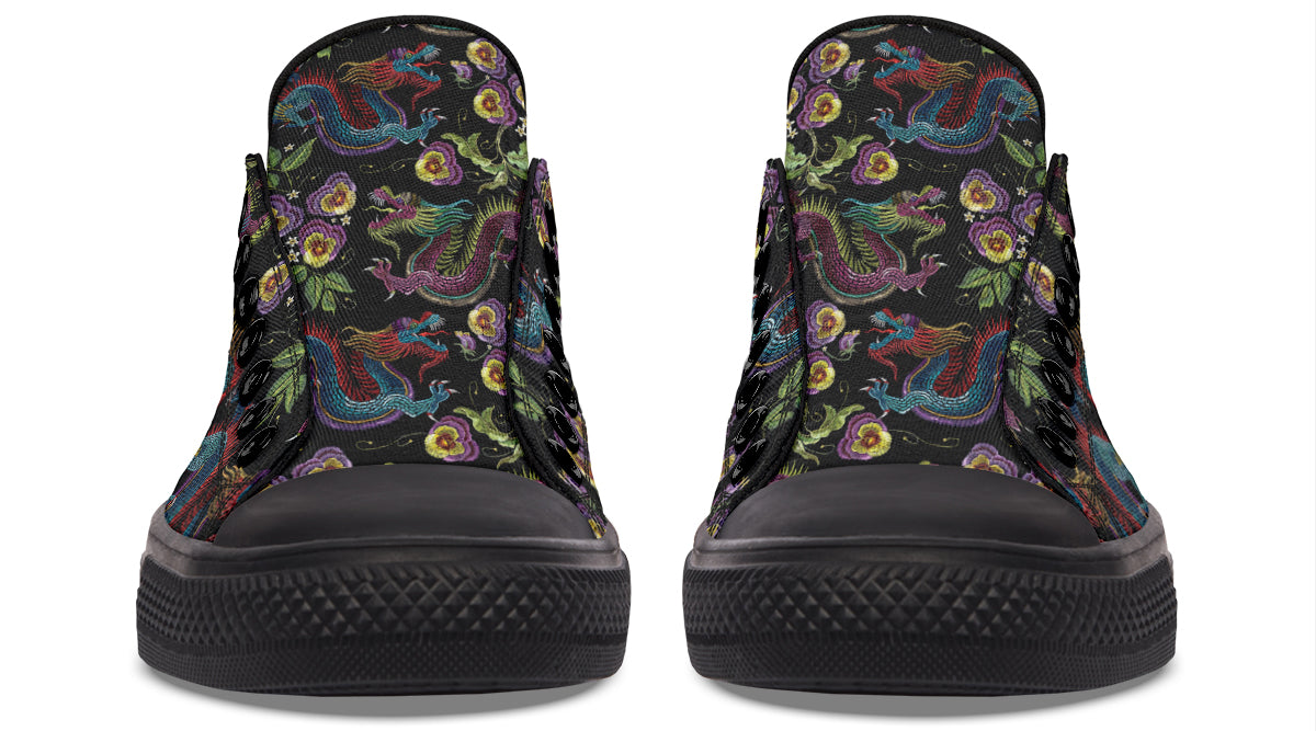 Dragon Noir Low Tops (Wide)