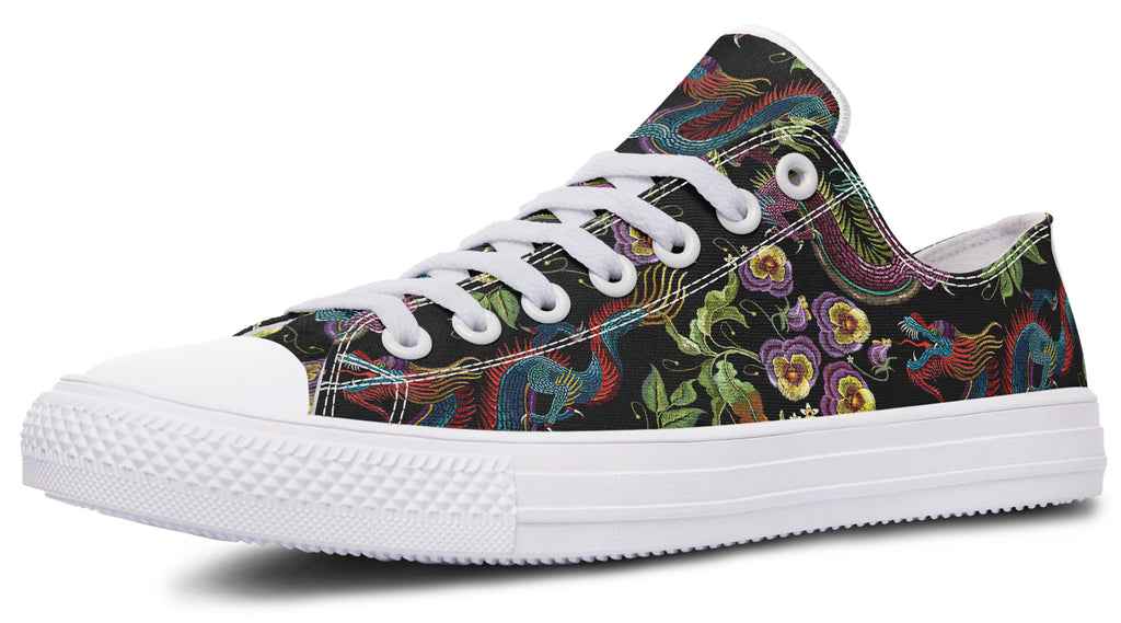 Dragon Noir Low Tops (Wide)