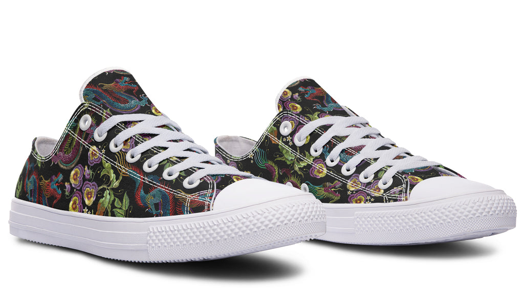 Dragon Noir Low Tops (Wide)