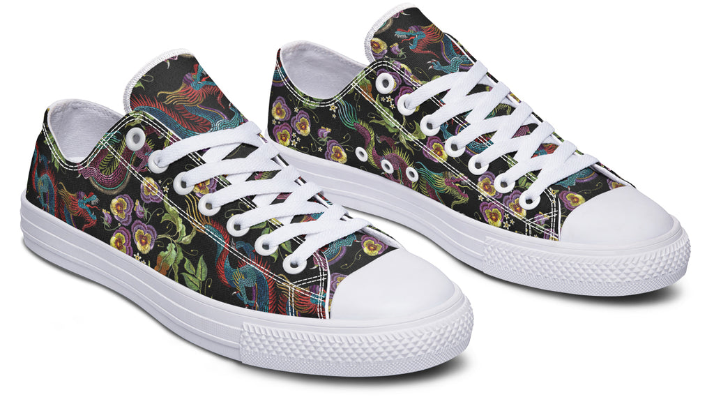 Dragon Noir Low Tops (Wide)