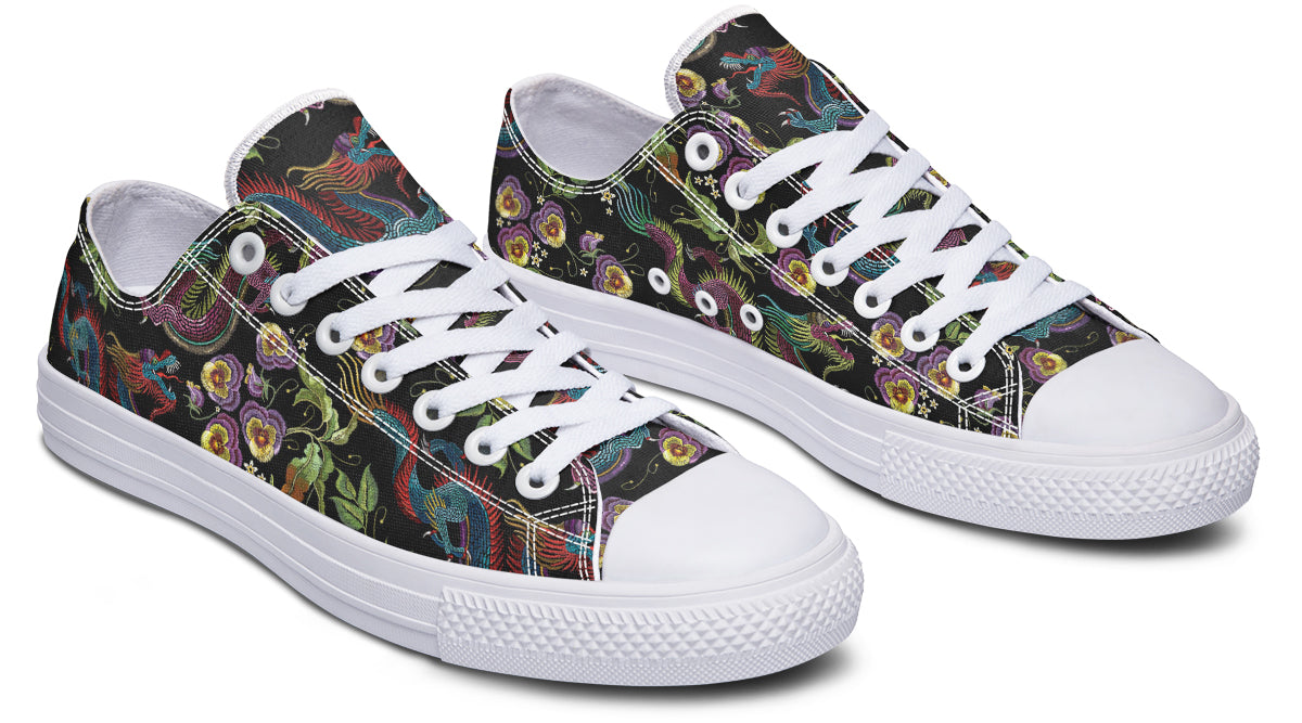 Dragon Noir Low Tops (Wide)