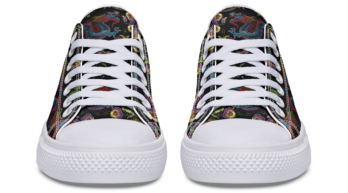 Dragon Noir Low Tops (Wide)