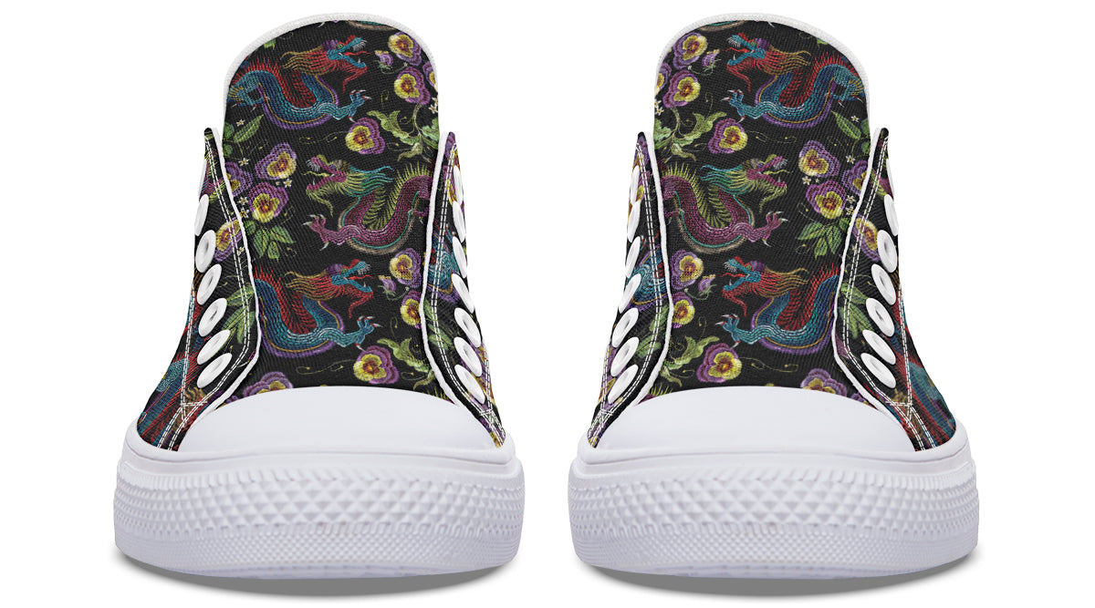 Dragon Noir Low Tops (Wide)