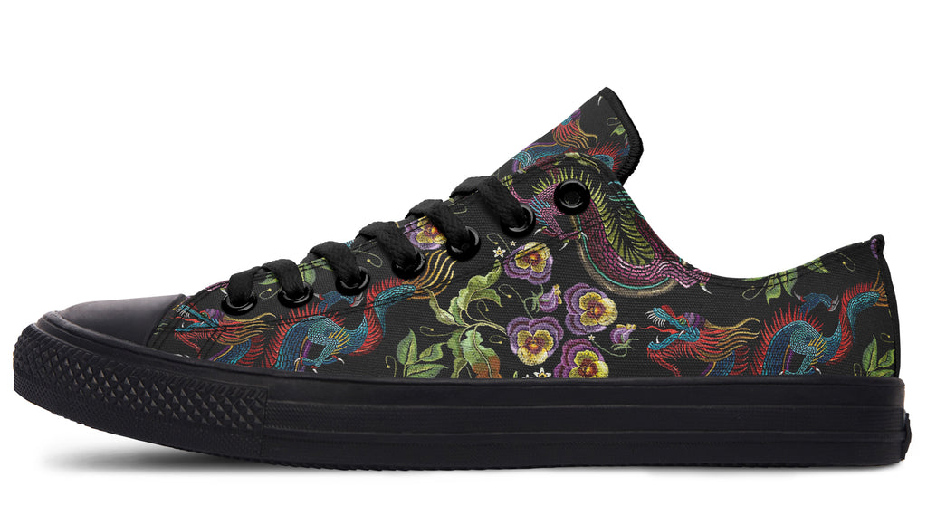 Dragon Noir Low Tops (Wide)