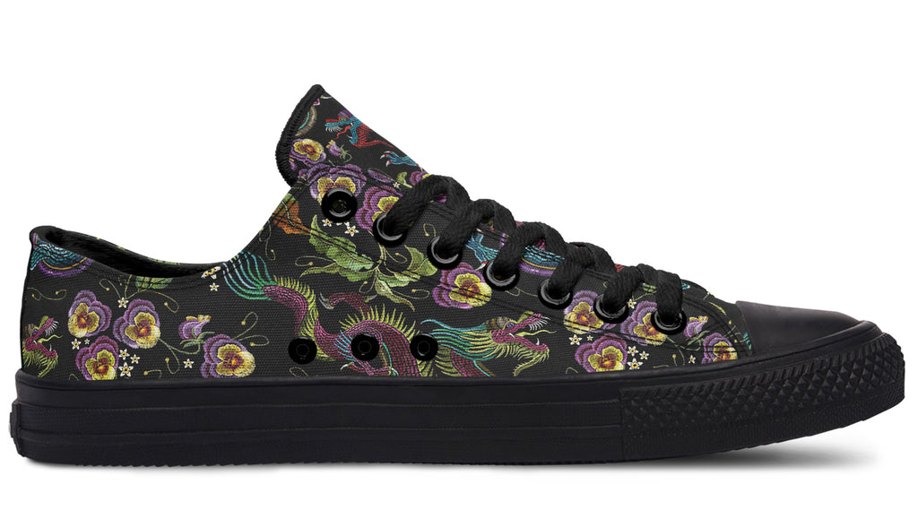 Dragon Noir Low Tops (Wide)