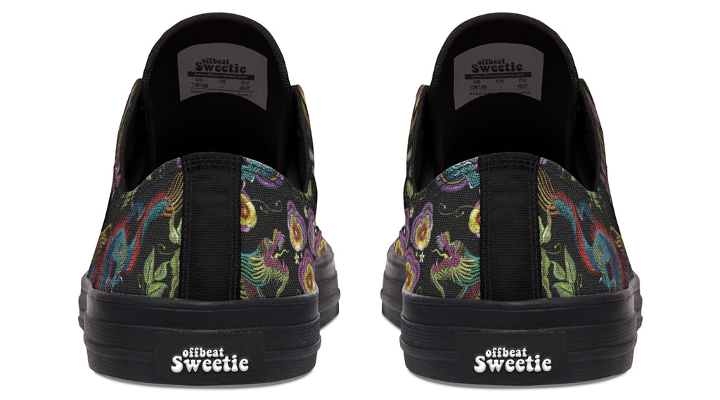 Dragon Noir Low Tops (Wide)