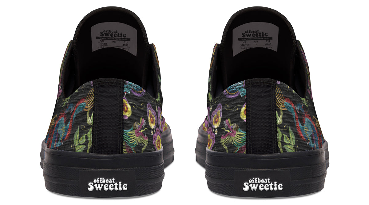 Dragon Noir Low Tops (Wide)