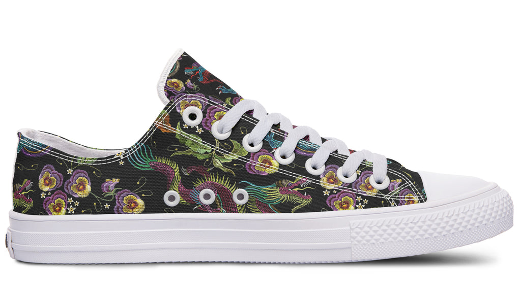 Dragon Noir Low Tops (Wide)