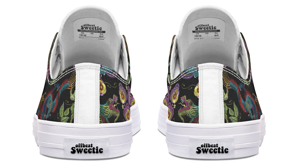 Dragon Noir Low Tops (Wide)