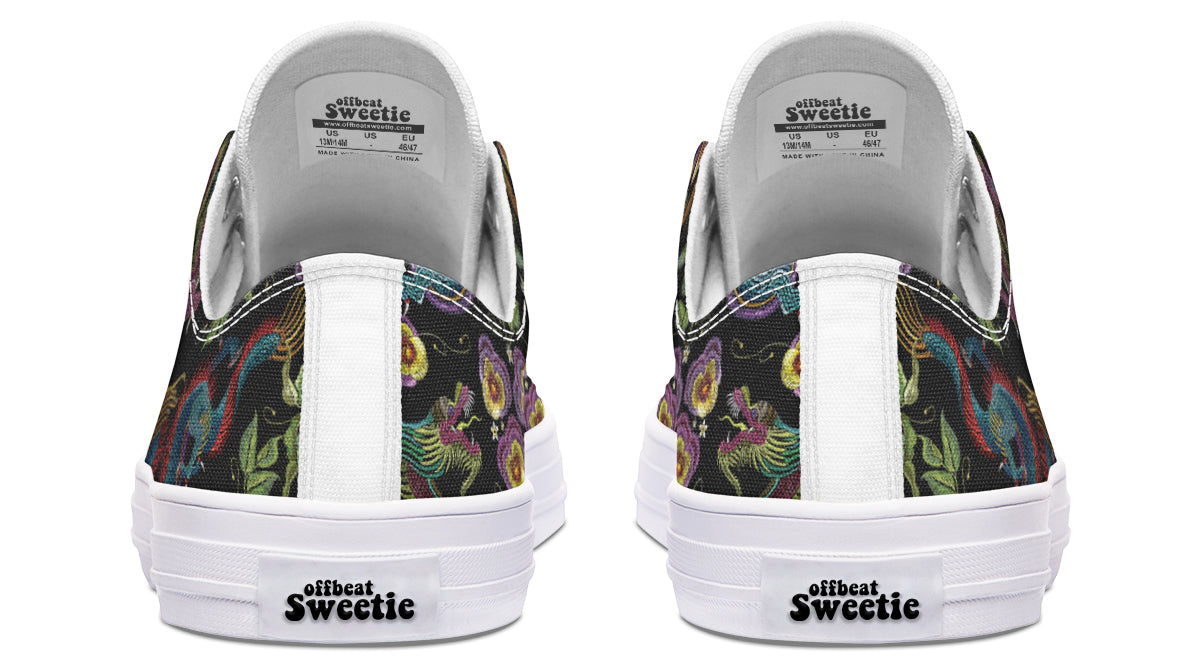 Dragon Noir Low Tops (Wide)