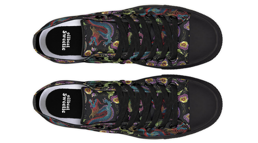 Dragon Noir Low Tops (Wide)