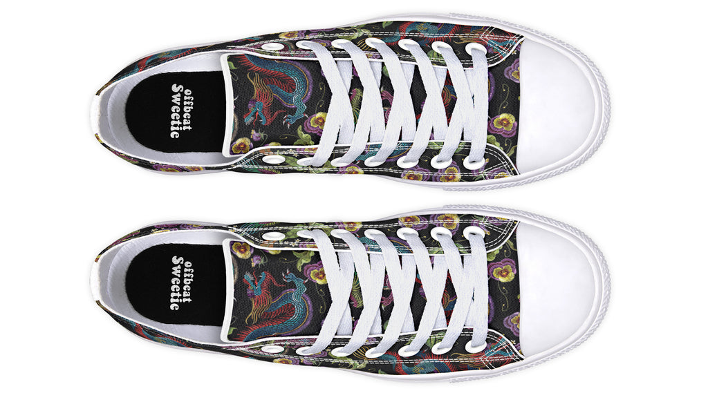 Dragon Noir Low Tops (Wide)