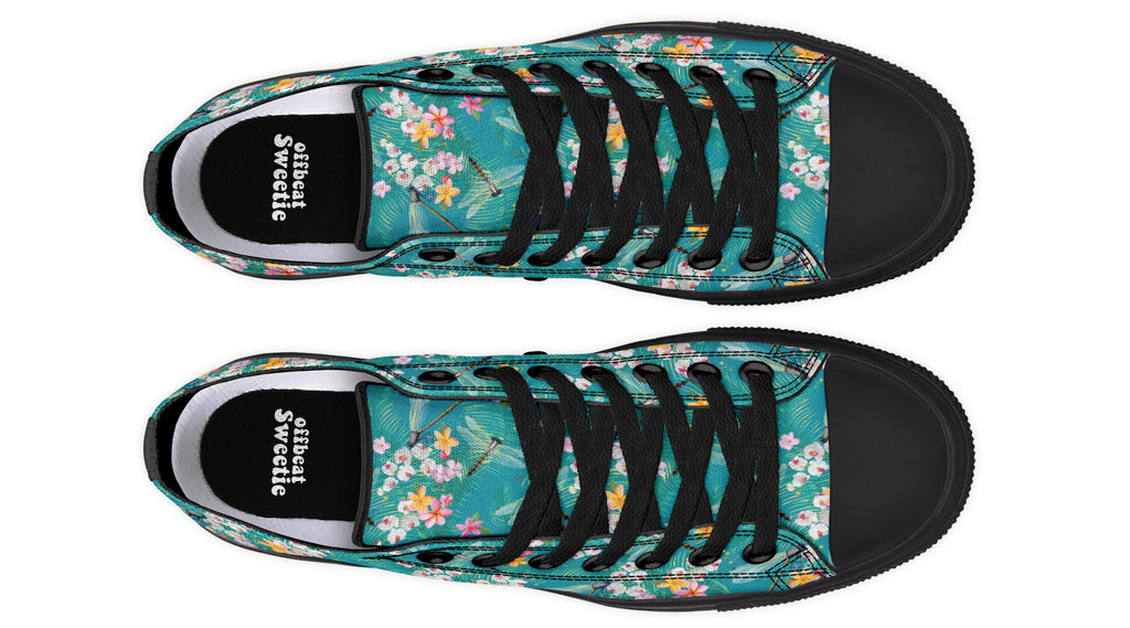 Dragonflies Low Tops - Offbeat Sweetie