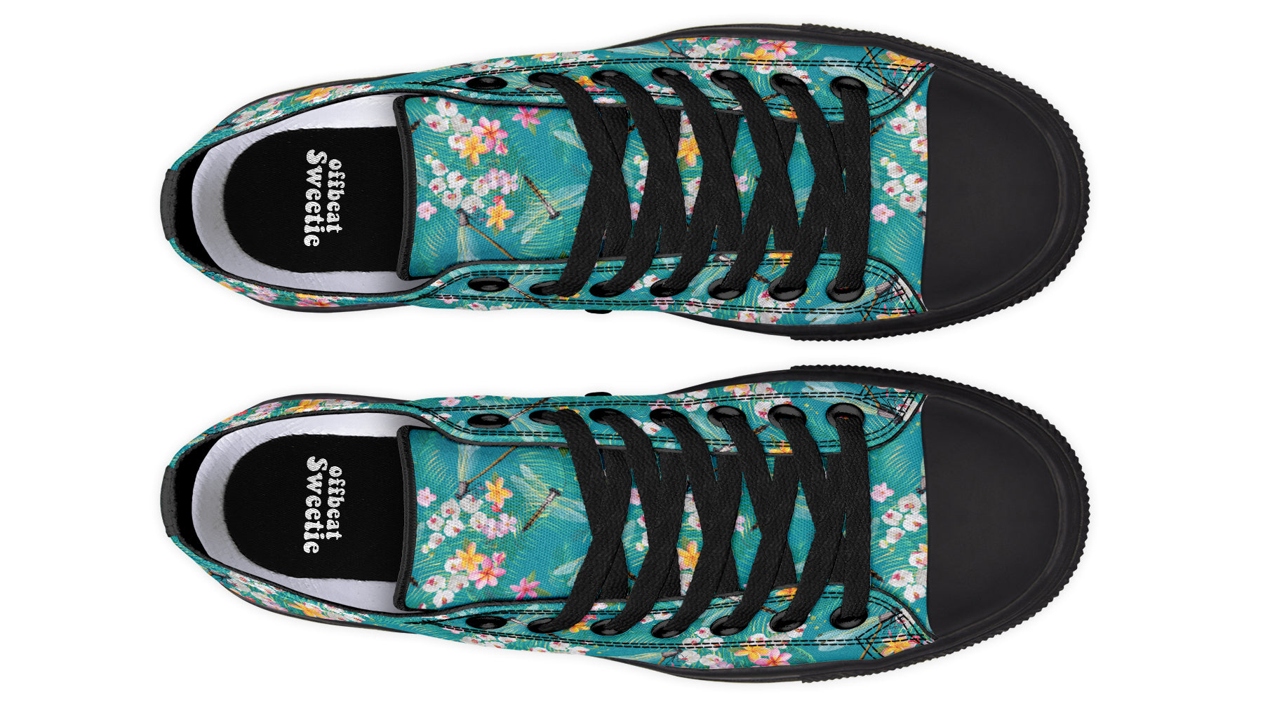 Dragonflies Low Tops - Offbeat Sweetie