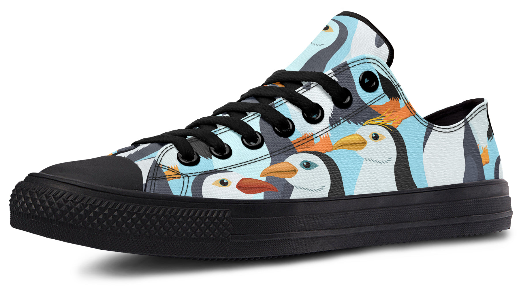 Penguin Party Low Tops - Offbeat Sweetie
