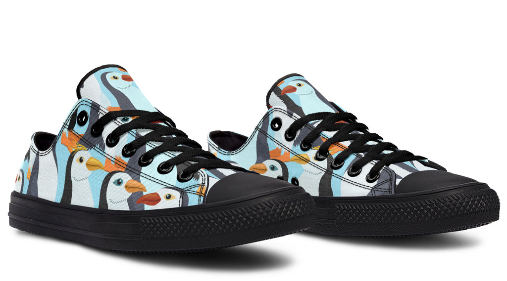Penguin Party Low Tops - Offbeat Sweetie