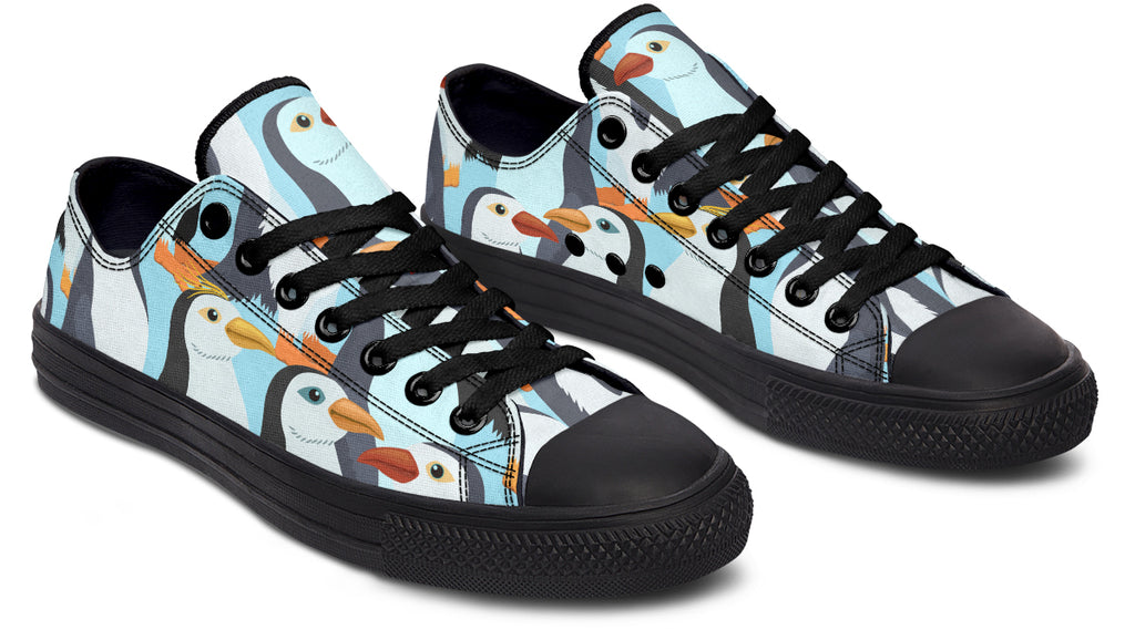 Penguin Party Low Tops - Offbeat Sweetie