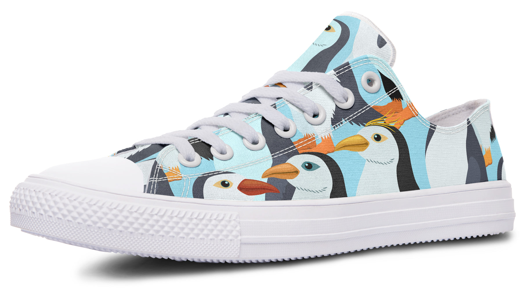 Penguin Party Low Tops - Offbeat Sweetie