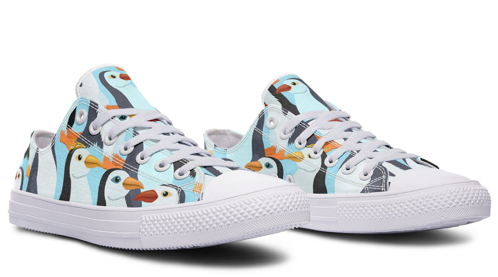 Penguin Party Low Tops - Offbeat Sweetie