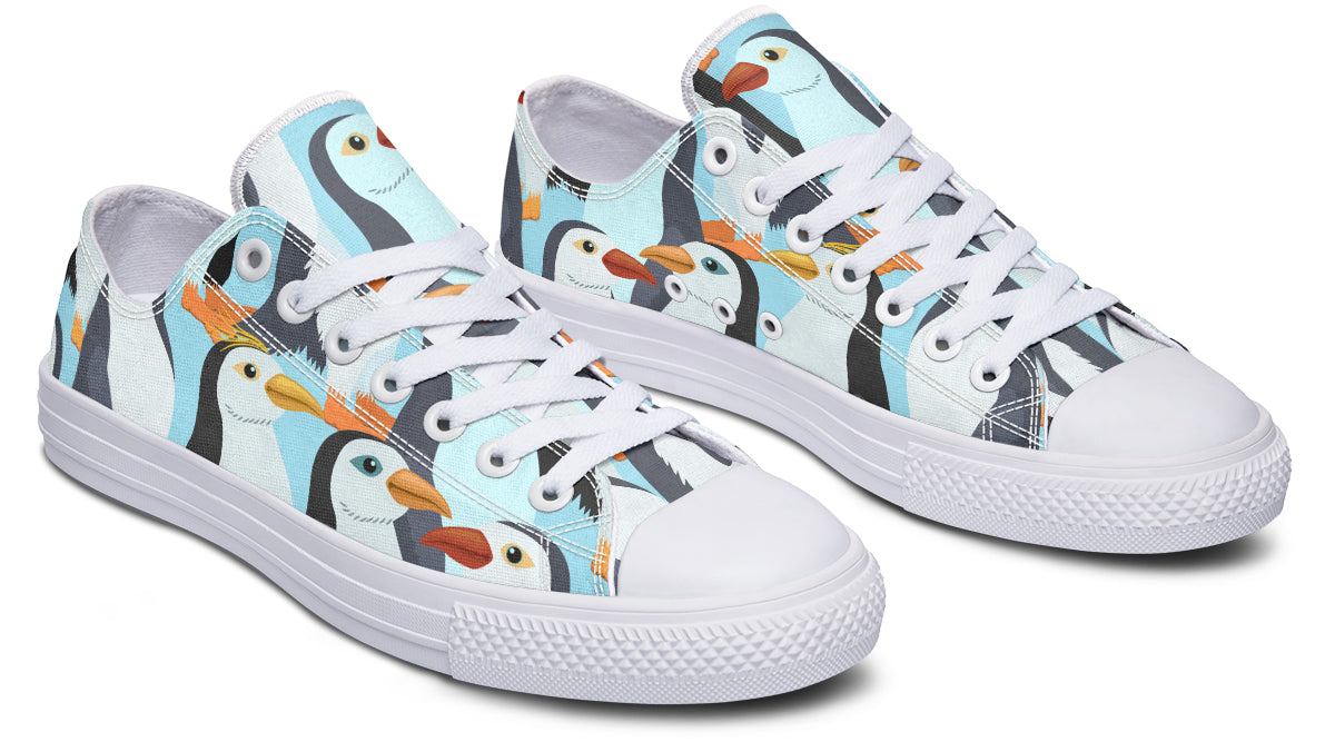 Penguin Party Low Tops - Offbeat Sweetie