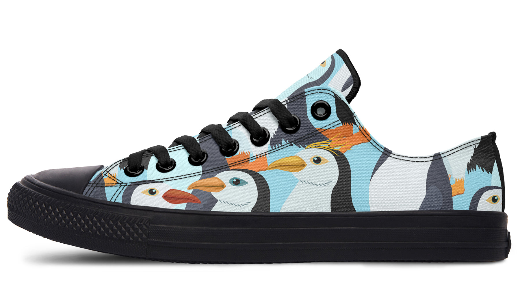 Penguin Party Low Tops - Offbeat Sweetie