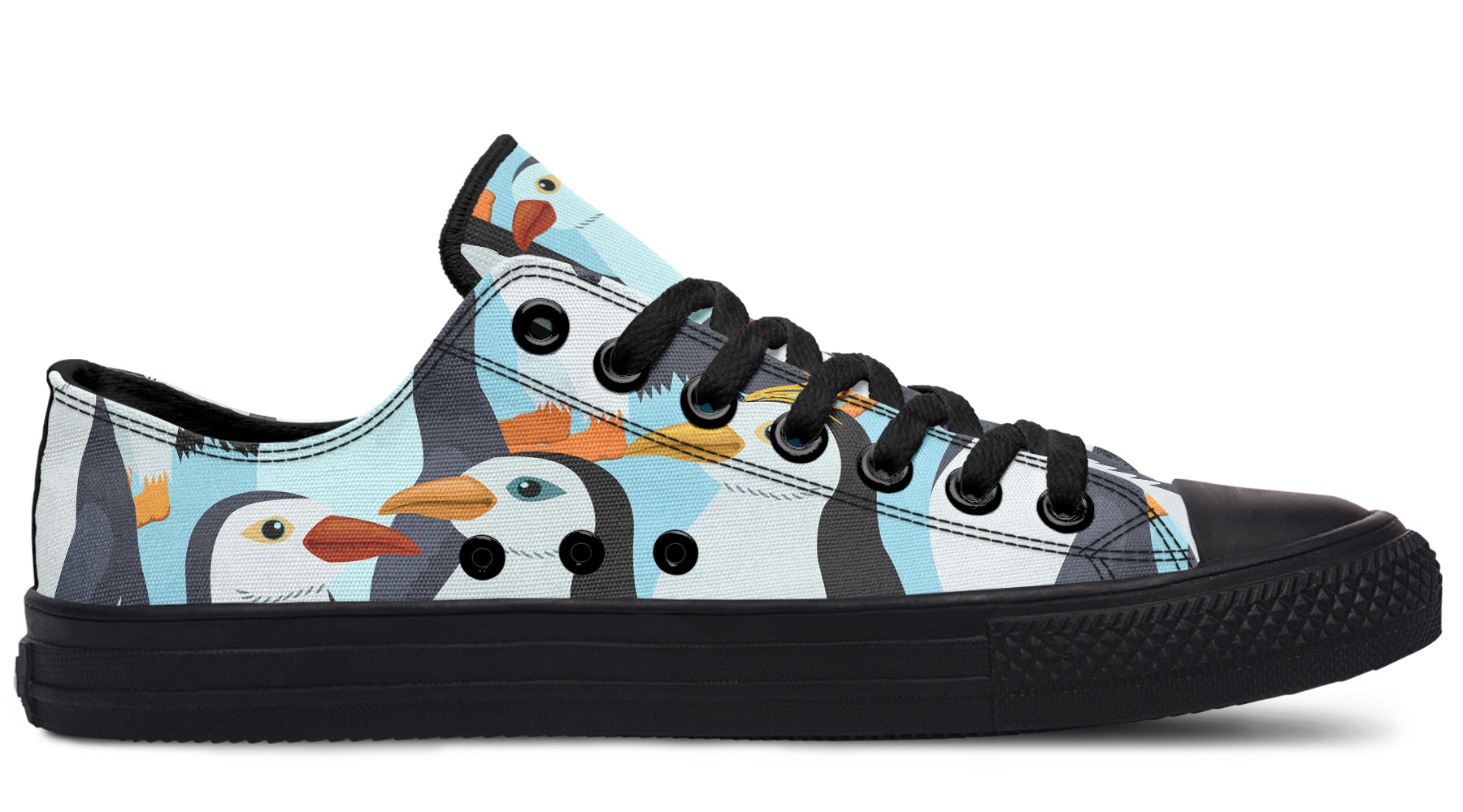 Penguin Party Low Tops - Offbeat Sweetie