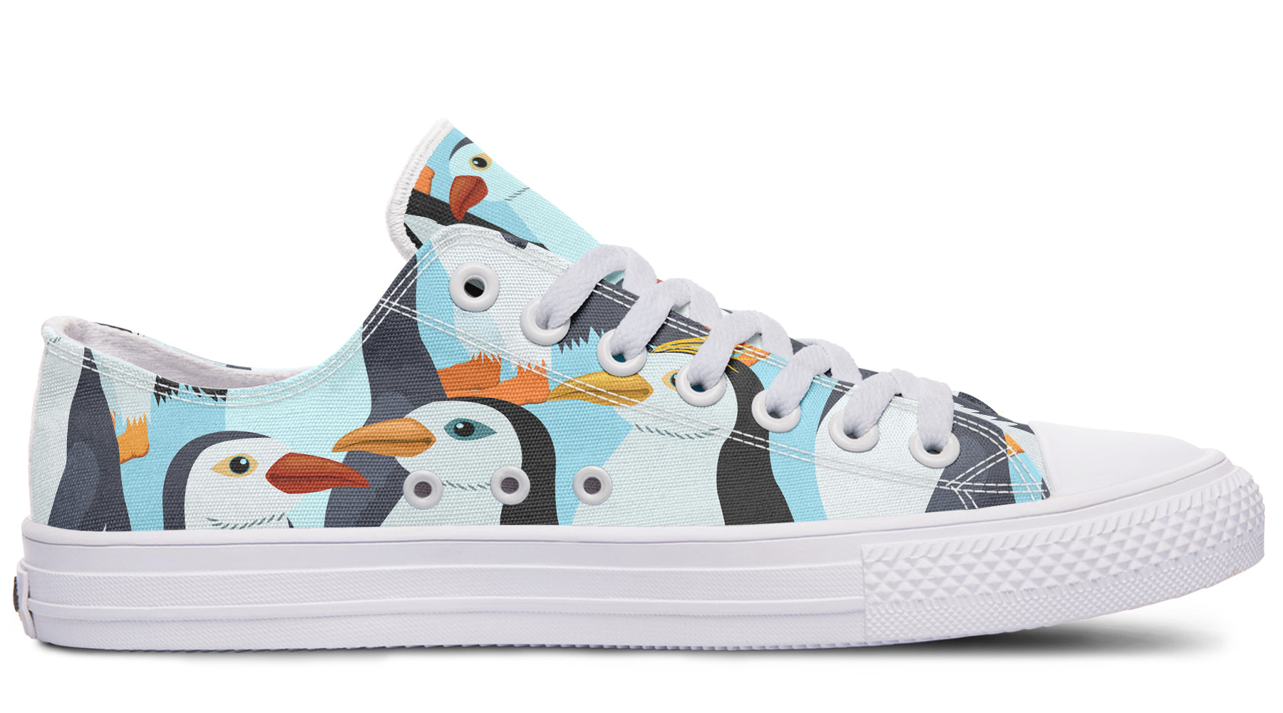 Penguin Party Low Tops - Offbeat Sweetie