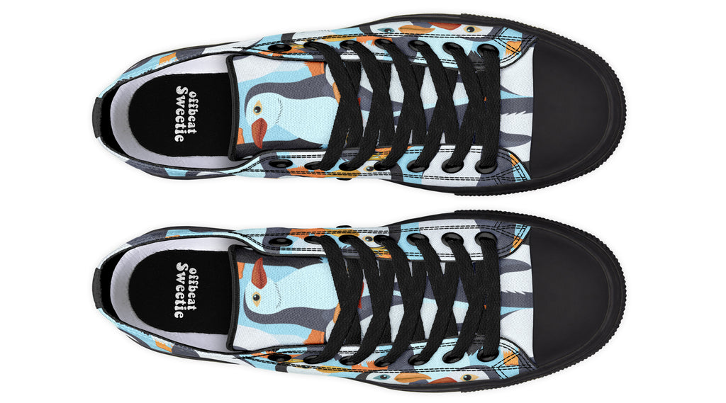 Penguin Party Low Tops - Offbeat Sweetie