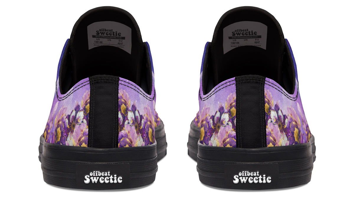 Enchanted Lavender Moon Cat Low Tops
